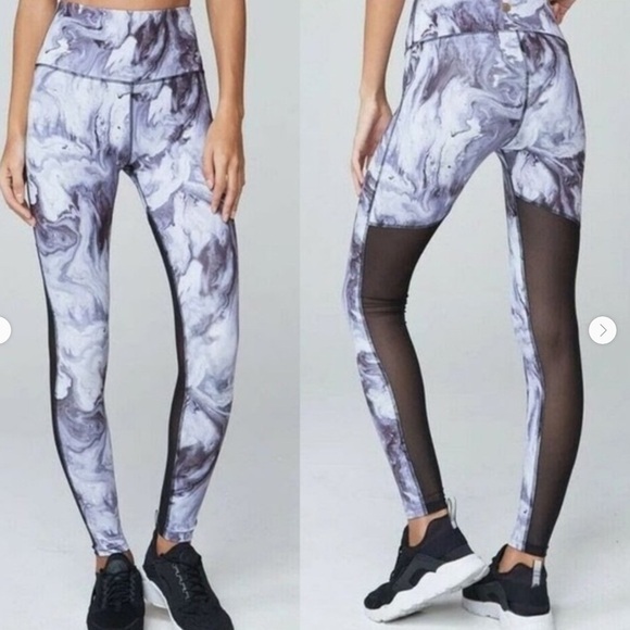 Varley Kingman Royal Marble Mesh High Rise Legging NWT - Picture 3 of 12